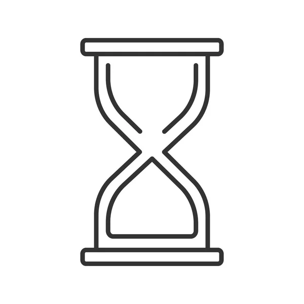 Пісочний Годинник Лінійної Ікони Тонка Лінія Ілюстрації Пісковий Годинник Символ — стоковий вектор