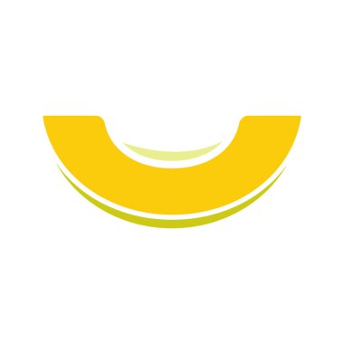 Kavun dilimi glif renk simgesi. Siluet simge yok anahat beyaz zemin üzerine. Negatif alan. Vektör çizim