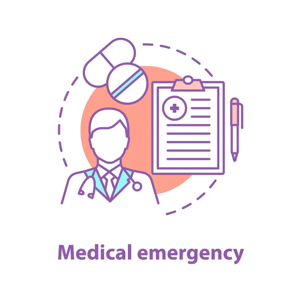 Medicine Concept Icon Medical Prescription Idea Thin Line Illustration Treatment — Stock Vector