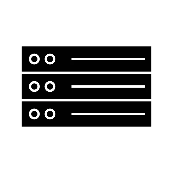 Ikony Seznamu Glyfů Digitální Organizátor Plán Tabulka Obsah Silueta Symbol — Stockový vektor