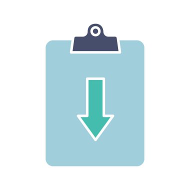 Atama glif renk simgesi döndürdü. Vektör çizim