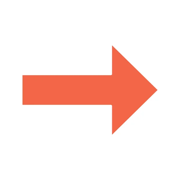 Forward Arrow Glyph Color Icon Vector Illustration — Stock Vector