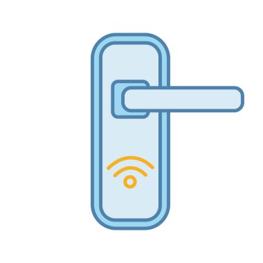 NFC kapı kilit renk simgesi. 