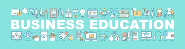 Business Education Word Konzepte Banner — Stockvektor