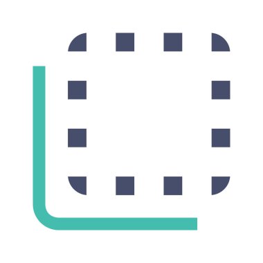 Glif renkli düğme simgesi geri çevir.