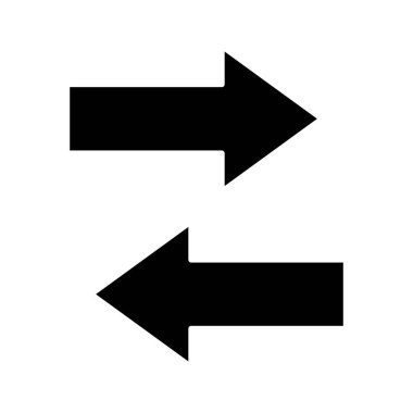 Yatay takas glif simgesi, Satım okları. 