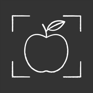 Nesne algılama app tebeşir simgesi, yapay zeka. 