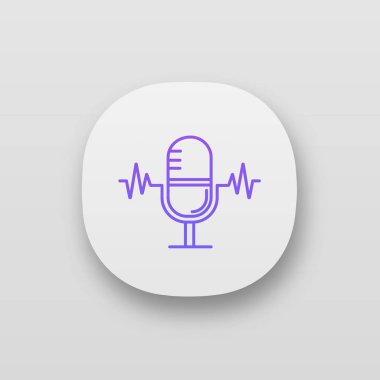 Konuşma tanıma app simgesi, sesli komut denetimi.
