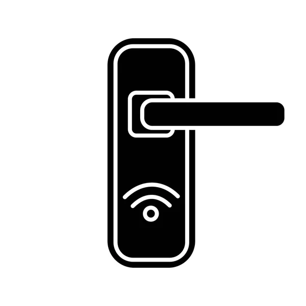 Nfc Πόρτα Κλειδαριά Γλύφου Εικονίδιο — Διανυσματικό Αρχείο