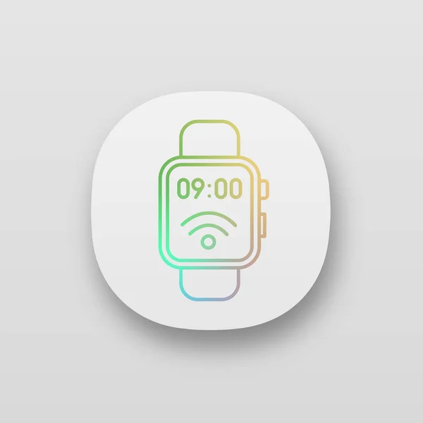 Yakın Alan Iletişimi Nfc Smartwatch App Simge — Stok Vektör
