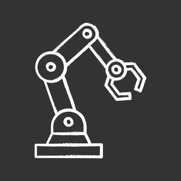 Ikon Kapur Lengan Robotik Industri - Stok Vektor