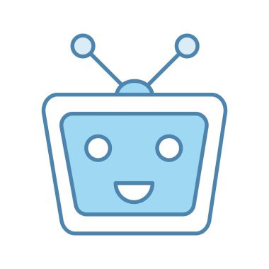 Sohbet etmek renk simgesi beyaz arka plan üzerinde