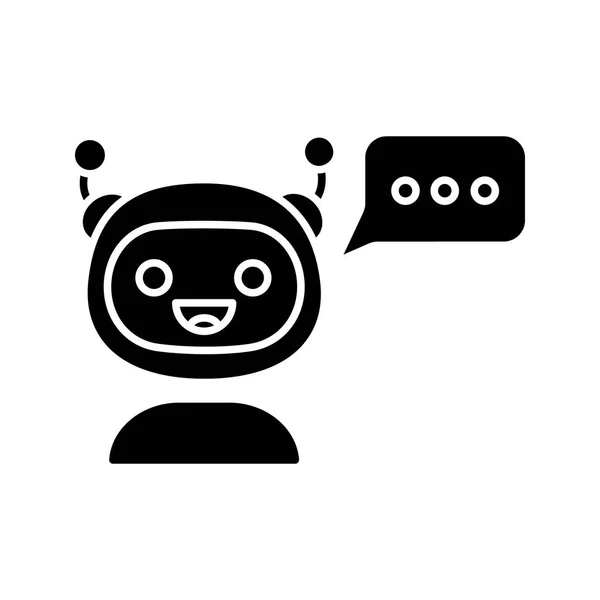 아이콘에서 점으로 Chatbot — 스톡 벡터