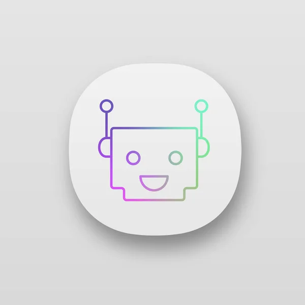 Chatbot App Icon Virtual Assistant — Stock Vector