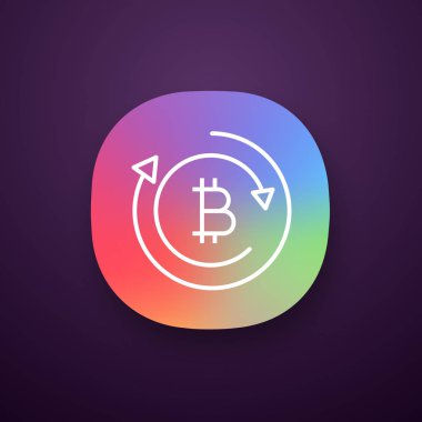 Bitcoin Satım app simgesi. 