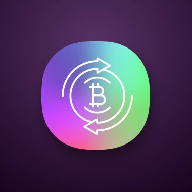 Bitcoin Satım app simgesi. 