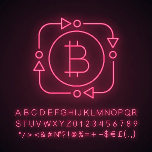 Ikone Der Bitcoin Börse — Stockvektor