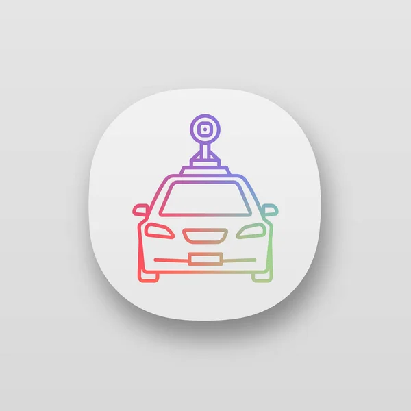Smart Car Front View Icon — Stock Vector