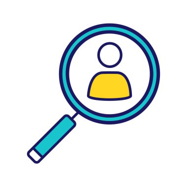 Personel arama renk simgesi. 