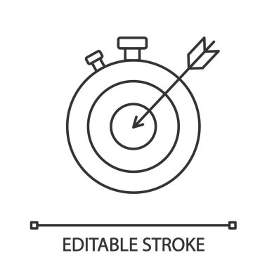 Akıllı hedef doğrusal simgesi. 