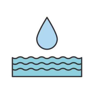 Su enerji renk simgesi.