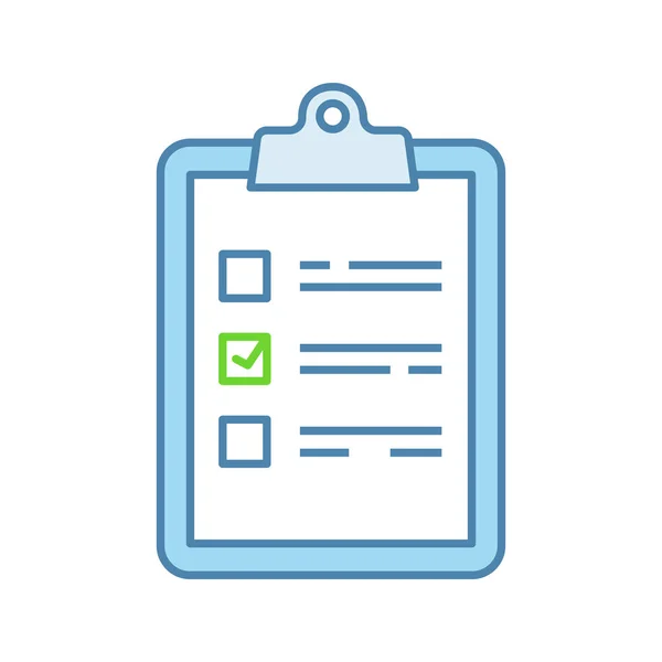 Task Planning Color Icon Checklist List Project Management Tasks List — Stock Vector