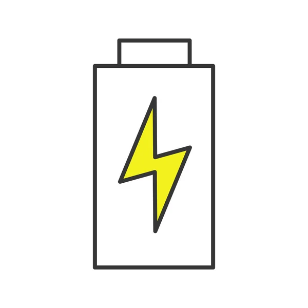 Ikona Kolor Ładowania Baterii — Wektor stockowy