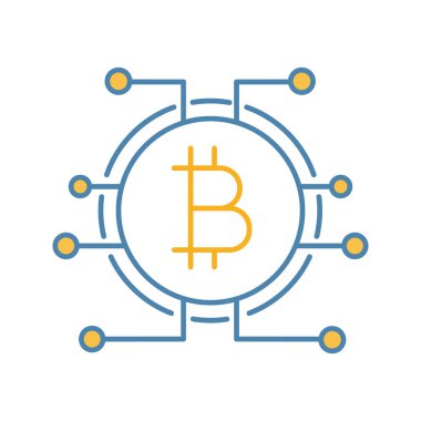 Bitcoin renk simgesi, sanal para birimi
