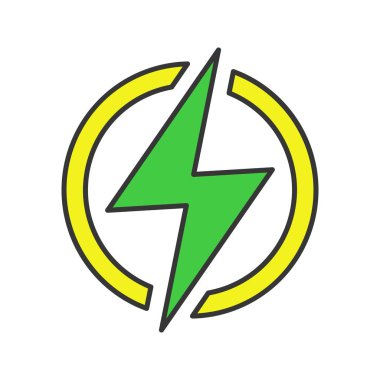 Elektrik işareti simgesi renk