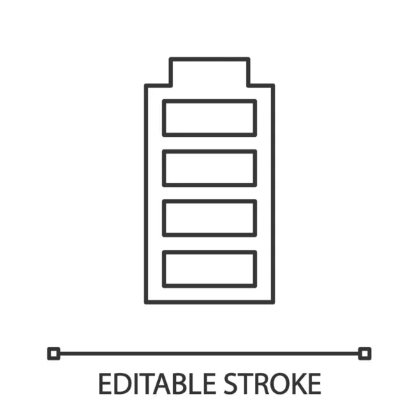 Lineares Symbol Für Voll Aufgeladene Batterie — Stockvektor