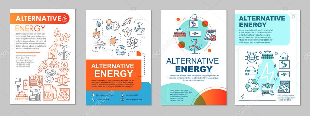 Alternative energy brochure layout, power generation