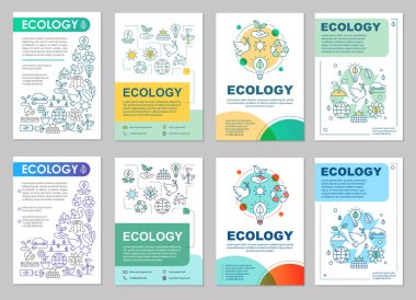 Ekoloji broşür düzen, çevre koruma