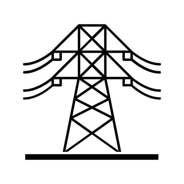 Символ Высоковольтной Электрической Линии — стоковый вектор