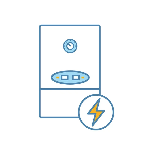 Caldera Eléctrica Icono Color — Vector de stock