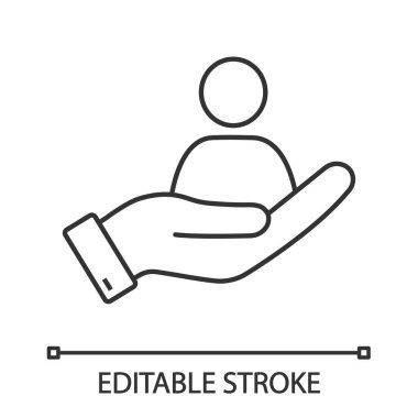 El ile kişi insan kaynakları yönetimi kavramsal doğrusal simgesini.