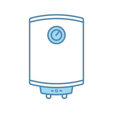 Elektrikli su ısıtıcı renk simgesi. 