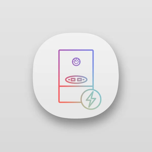 App Symbol Für Elektrische Heizkessel — Stockvektor