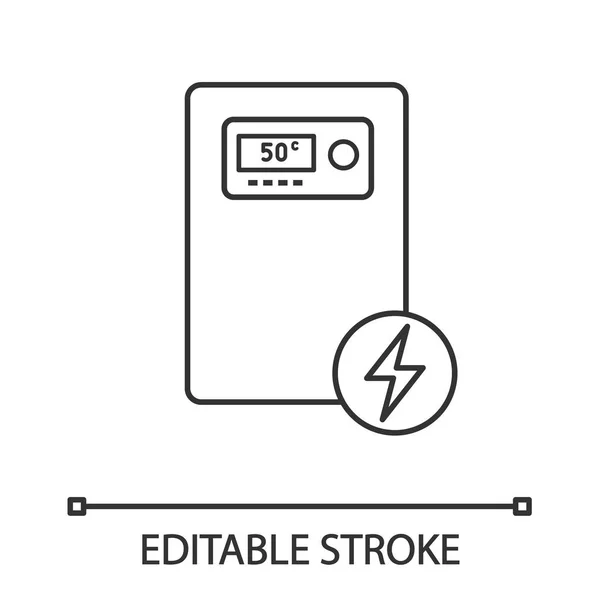 Caldera Eléctrica Icono Lineal — Archivo Imágenes Vectoriales