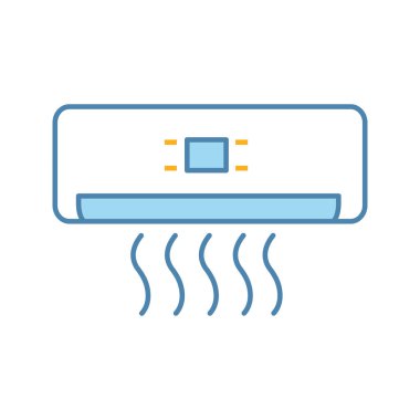 Dalgalar renk simgesi ile Klima. 