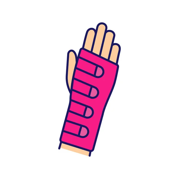 Farbiges Symbol Für Handgelenkspange — Stockvektor