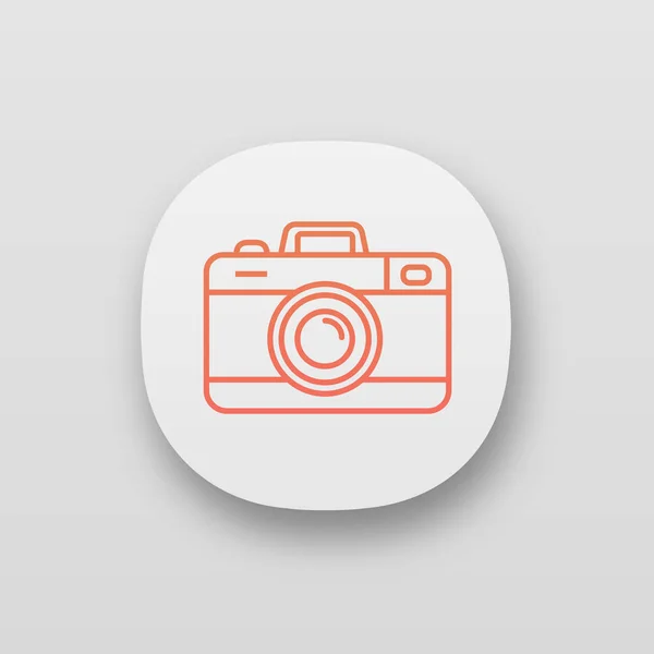 Photo Camera App Icon Photography Taking Pictures User Interface Web — Stock Vector