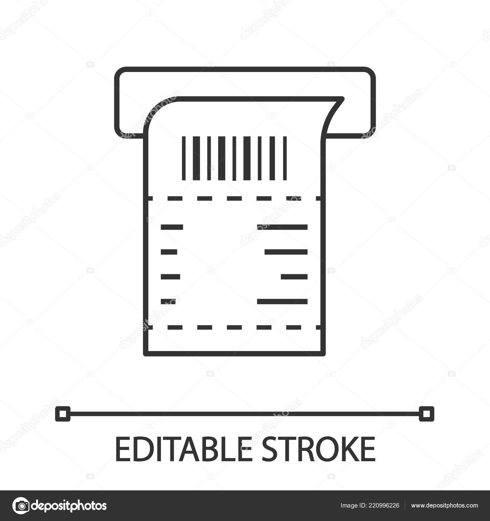 영수증 아이콘입니다 터미널 합니다 그림입니다 빌입니다 확인입니다 기호입니다 드로잉 가능한 스톡 벡터 - ©IMG visuals  icons 220996226