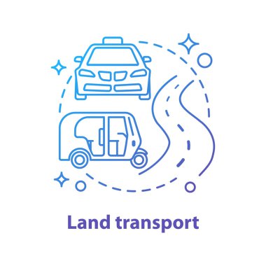 Şehir ulaşım kavramı simge. Taksi hizmeti fikir ince hat illüstrasyon. Araba ve otomatik çekçek. Çizim vektör izole anahat