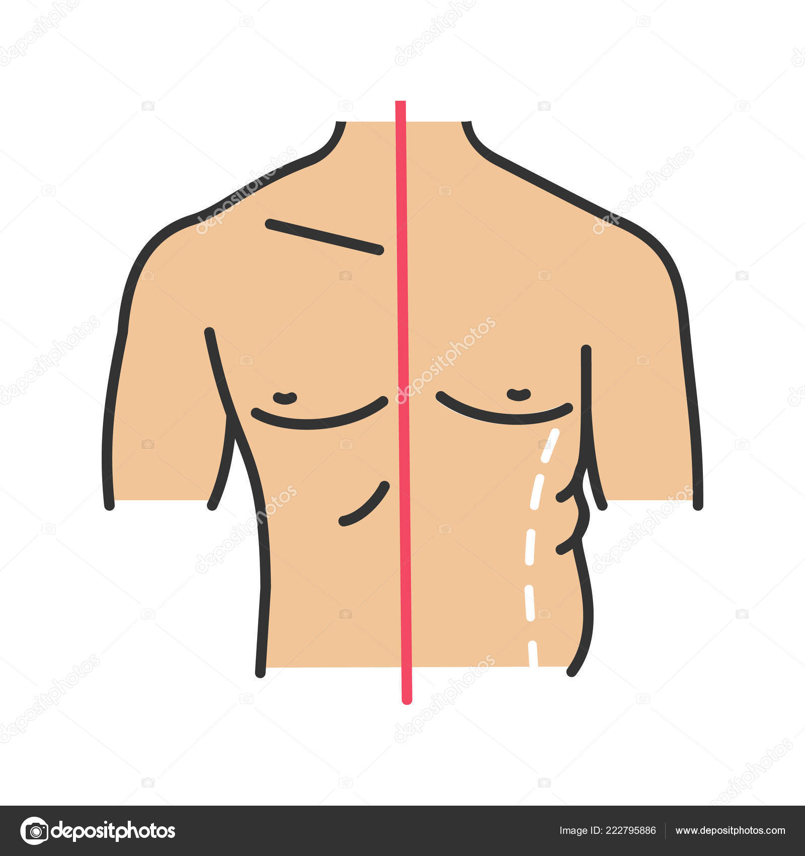 Ícone Cor Escultura Masculina Correcção Dos Flancos Lipoaspiração Masculina  Contorno Vetor de ©IMG visuals icons 222795886, image size:1600x1700