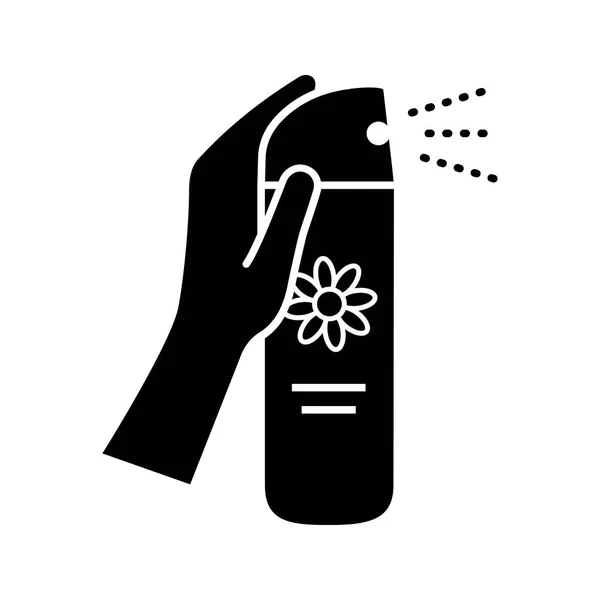 Icona Glyph Deodorante Ambienti Simbolo Della Silhouette Bagno Deodorante Ambienti — Vettoriale Stock