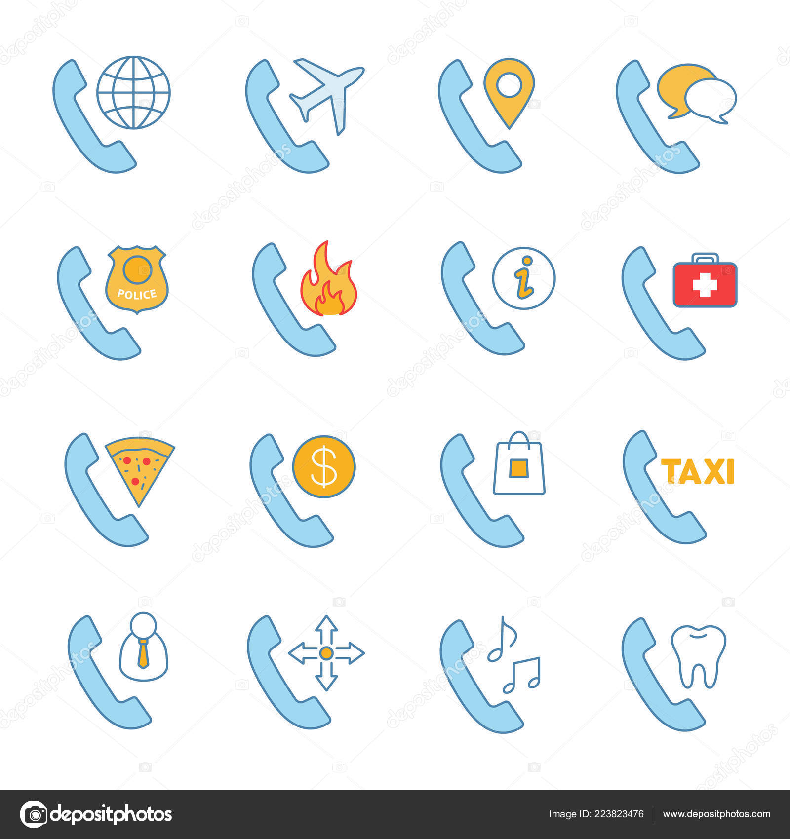 Landline Phone Service >> Phone Services Color Icons Set Landline Phone Calls Landline Phone Service >> Phone Services Color Icons Set Landline Phone Calls