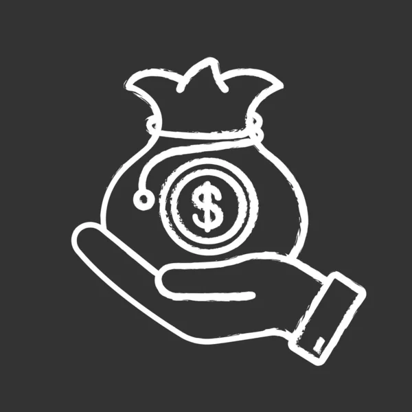 Venture Capital Chalk Icon Business Funding Budgeting Investment Fund Private — Stock Vector