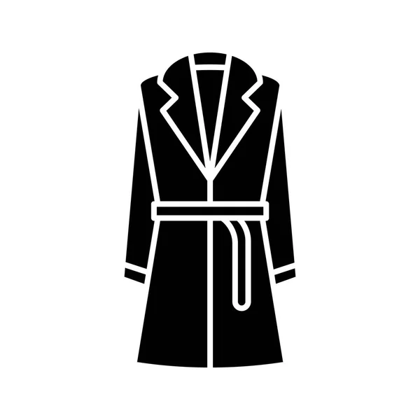 Mantel Parit Dengan Ikon Glif Ikat Pinggang Pakaian Dalam Pakaian - Stok Vektor