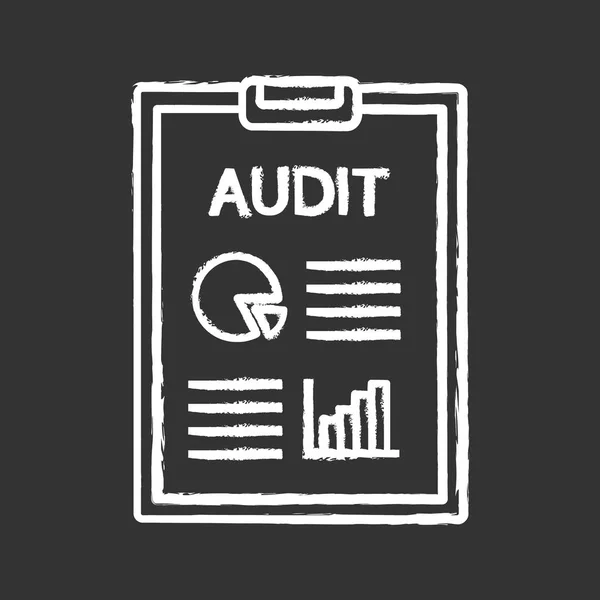 Audit Platte Pictogram Vectorillustratie — Stockvector