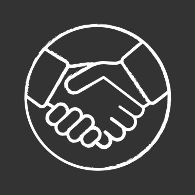 Taahhüt tebeşir simge vektör çizim